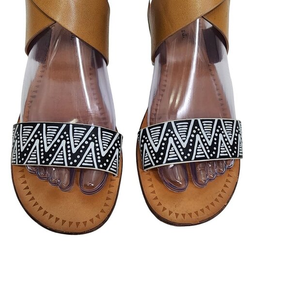 Indigo Rd. Women's Devin Flat Sandal Size 7 Atec Design with Feather Charm - Picture 3 of 11